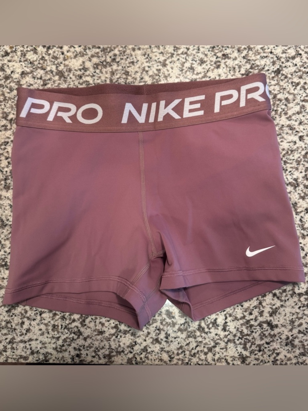 Nike Pro Dri-FIT Women's Workout Shorts - Mauve/Pink - Medium
